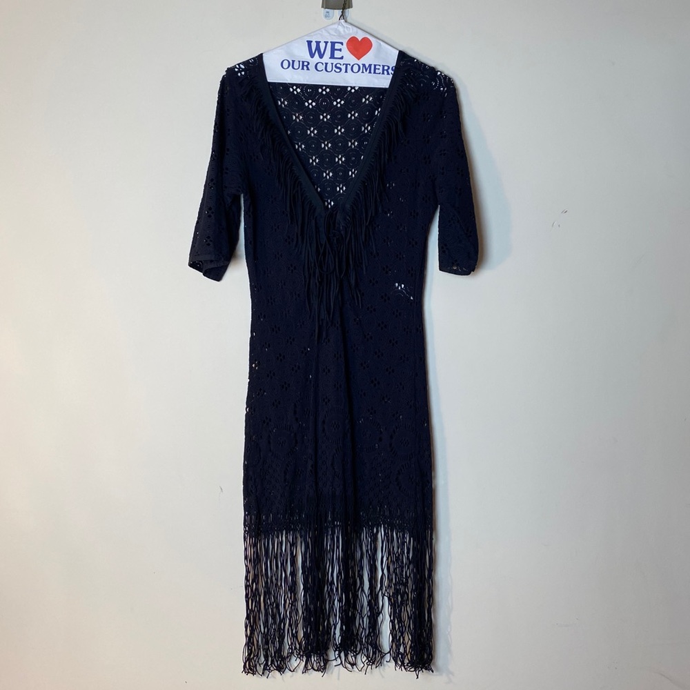Despi Midi Fringe Bottom Bathingsuit Coverup